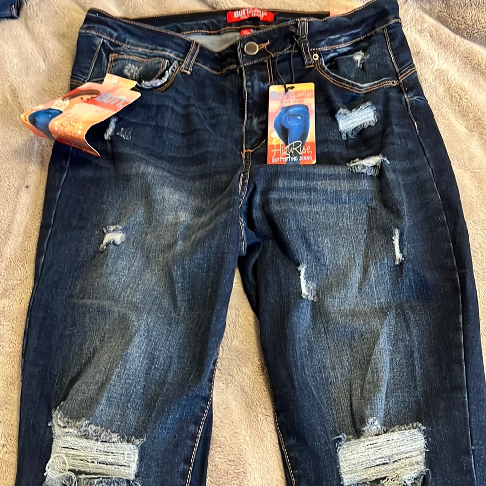 blue jeans from rainbow all tags still on them